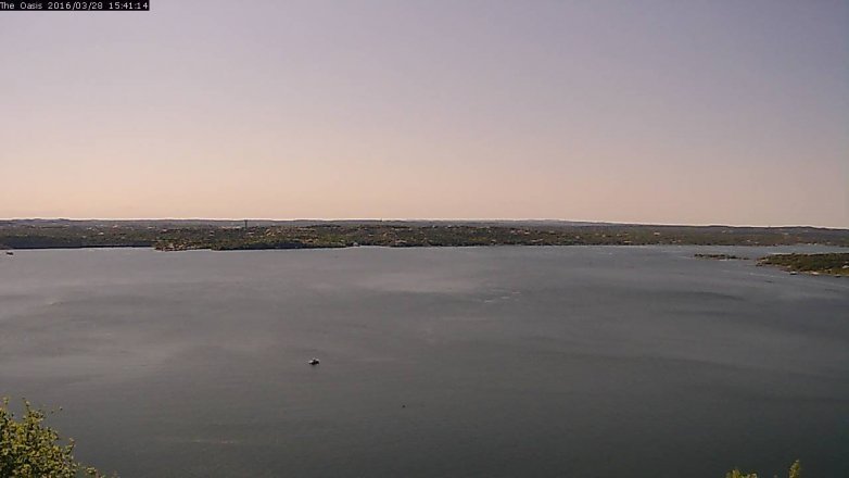 Lake Travis webcam, March 28, 2016 2:50 PM CT