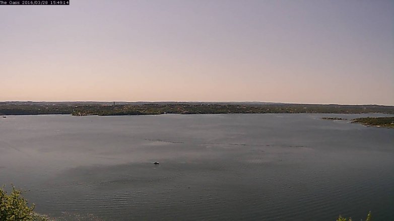 Lake Travis webcam, March 28, 2016 2:55 PM CT