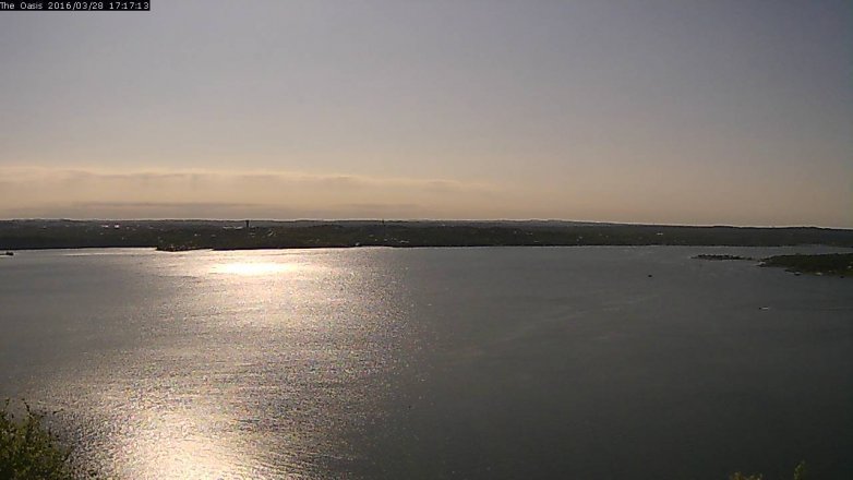 Lake Travis webcam, March 28, 2016 4:25 PM CT