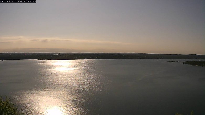 Lake Travis webcam, March 28, 2016 4:30 PM CT