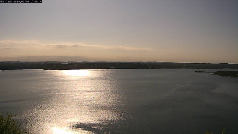 Lake Travis webcam, March 28, 2016 4:35 PM CT