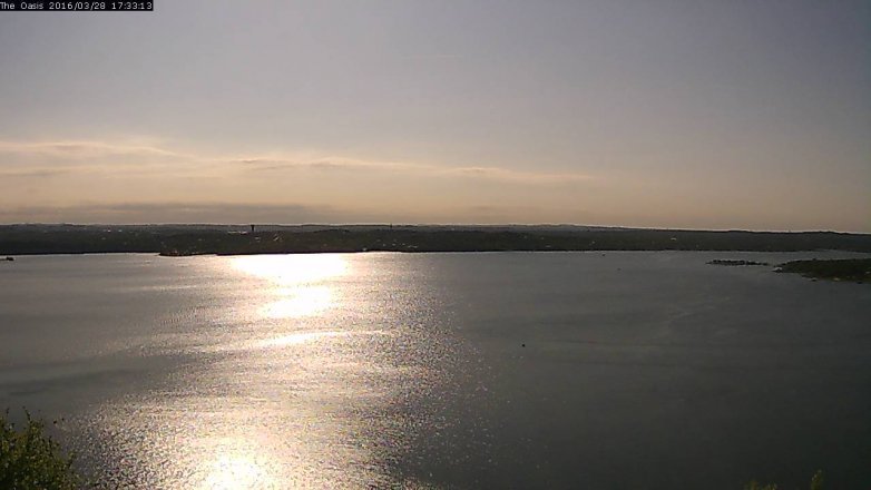 Lake Travis webcam, March 28, 2016 4:40 PM CT