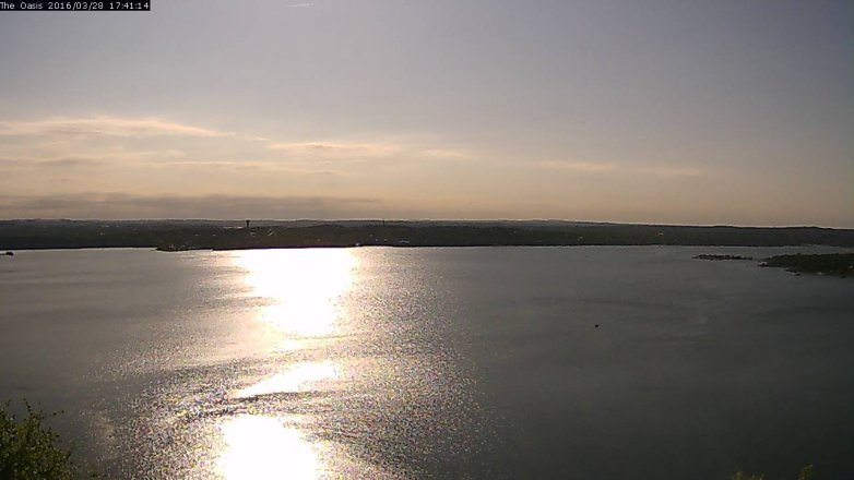 Lake Travis webcam, March 28, 2016 4:45 PM CT