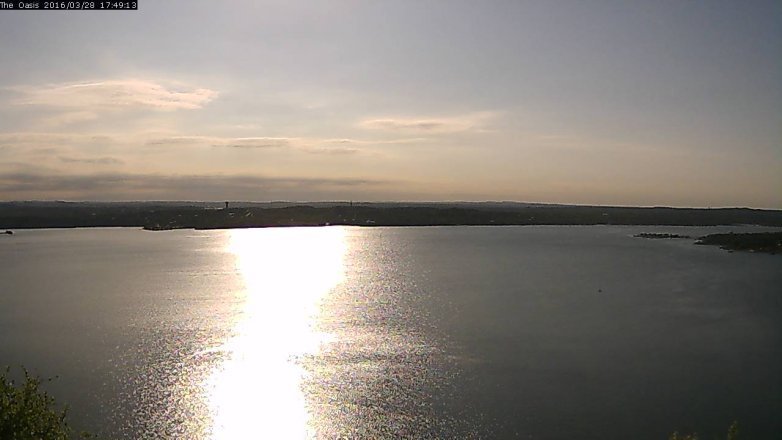 Lake Travis webcam, March 28, 2016 4:55 PM CT