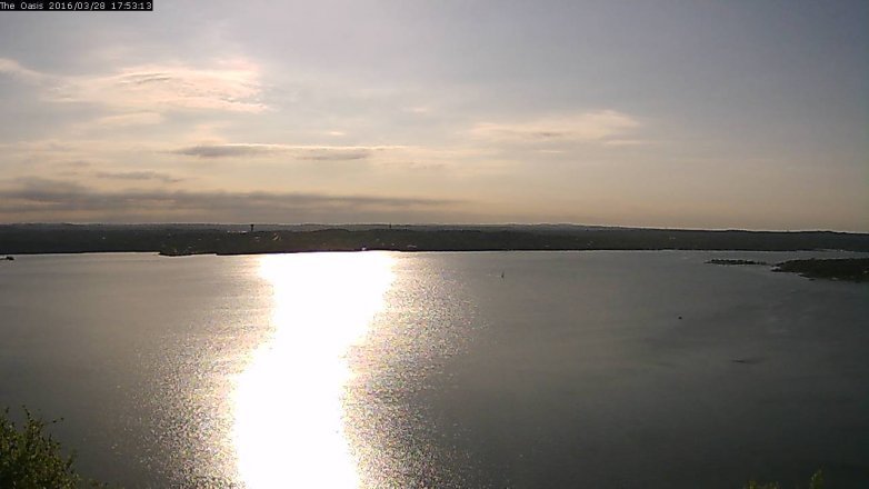 Lake Travis webcam, March 28, 2016 5:00 PM CT