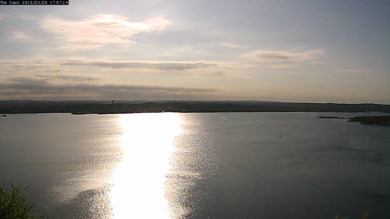 Lake Travis webcam, March 28, 2016 5:05 PM CT