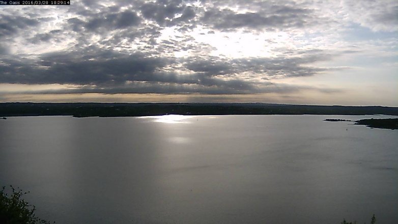 Lake Travis webcam, March 28, 2016 5:35 PM CT