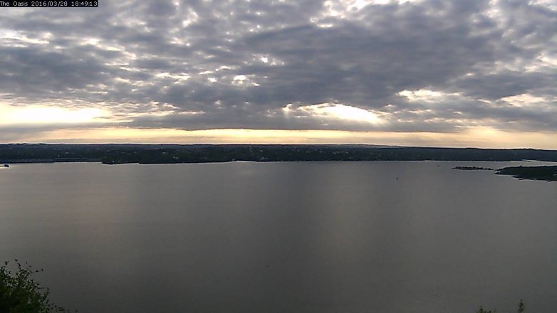 Lake Travis webcam, March 28, 2016 5:55 PM CT