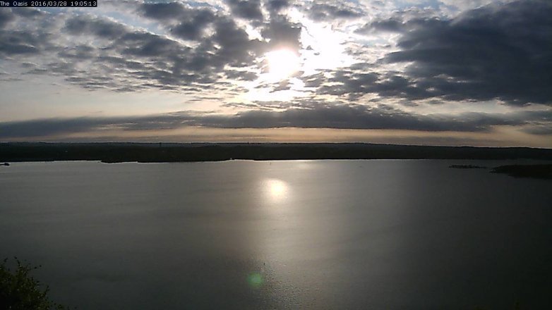 Lake Travis webcam, March 28, 2016 6:10 PM CT