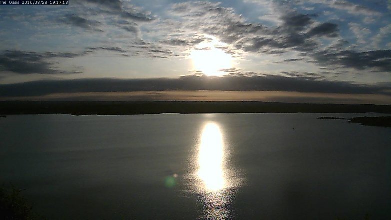 Lake Travis webcam, March 28, 2016 6:25 PM CT