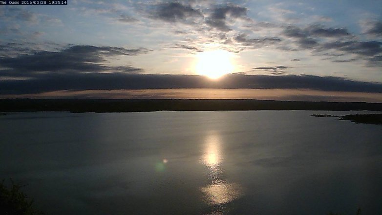 Lake Travis webcam, March 28, 2016 6:30 PM CT