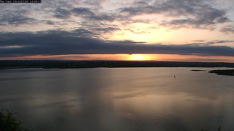 Lake Travis webcam, March 28, 2016 6:40 PM CT