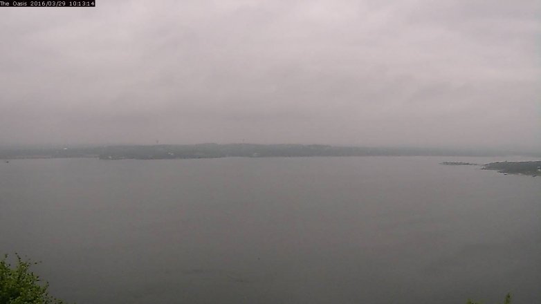 Lake Travis webcam, March 29, 2016 9:20 AM CT