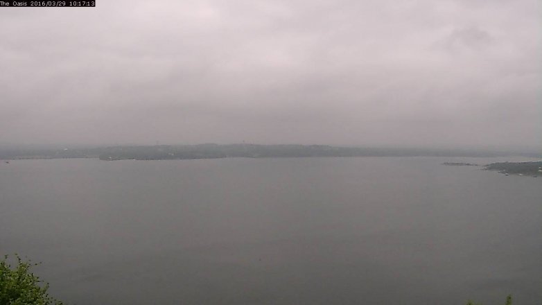 Lake Travis webcam, March 29, 2016 9:25 AM CT