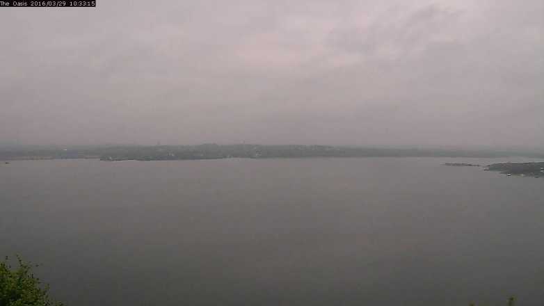 Lake Travis webcam, March 29, 2016 9:40 AM CT