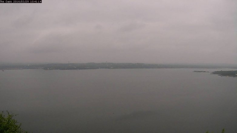 Lake Travis webcam, March 29, 2016 9:45 AM CT