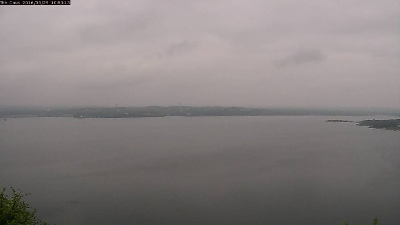 Lake Travis webcam, March 29, 2016 10:00 AM CT
