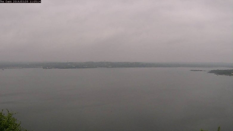 Lake Travis webcam, March 29, 2016 10:15 AM CT