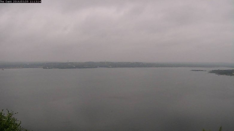 Lake Travis webcam, March 29, 2016 10:20 AM CT