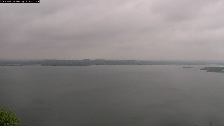 Lake Travis webcam, March 29, 2016 11:20 AM CT