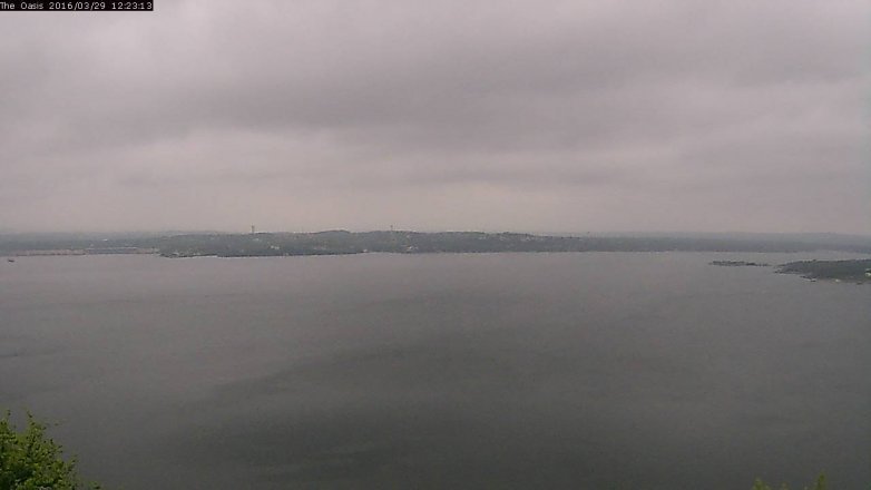 Lake Travis webcam, March 29, 2016 11:30 AM CT