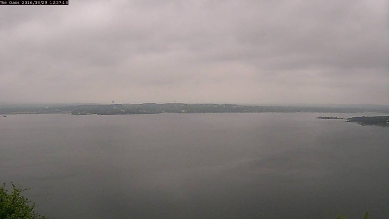 Lake Travis webcam, March 29, 2016 11:35 AM CT