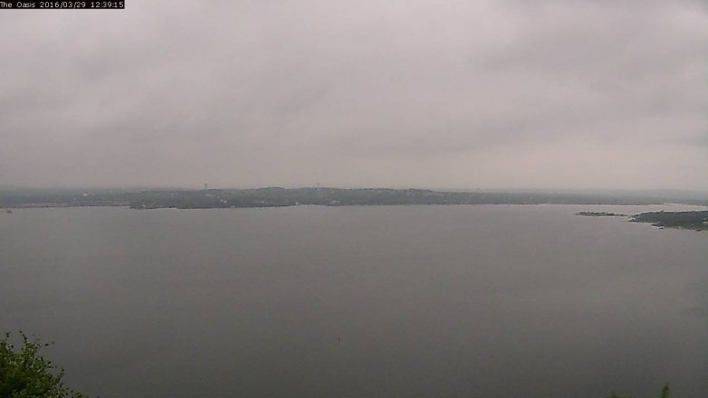 Lake Travis webcam, March 29, 2016 11:45 AM CT
