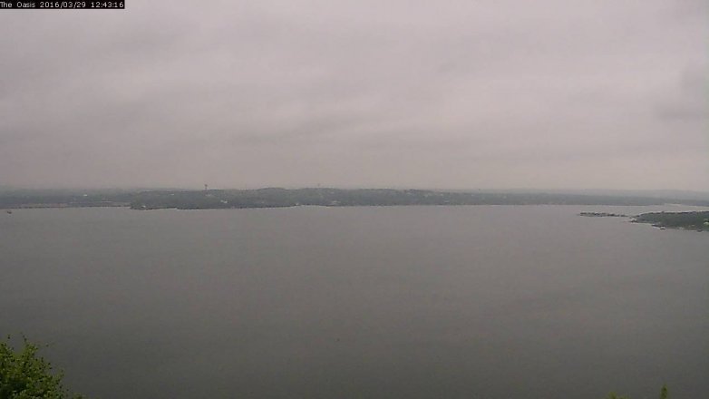 Lake Travis webcam, March 29, 2016 11:50 AM CT