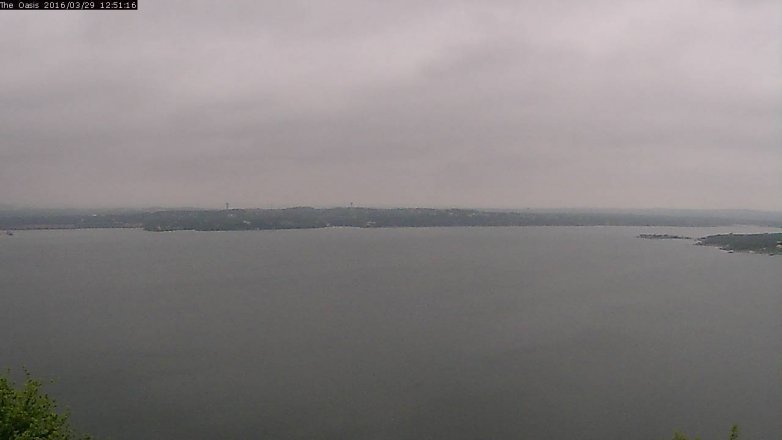 Lake Travis webcam, March 29, 2016 12:00 PM CT