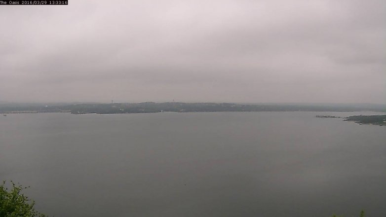 Lake Travis webcam, March 29, 2016 12:40 PM CT