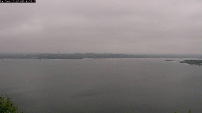 Lake Travis webcam, March 29, 2016 1:05 PM CT