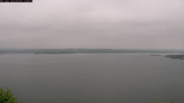 Lake Travis webcam, March 29, 2016 1:10 PM CT