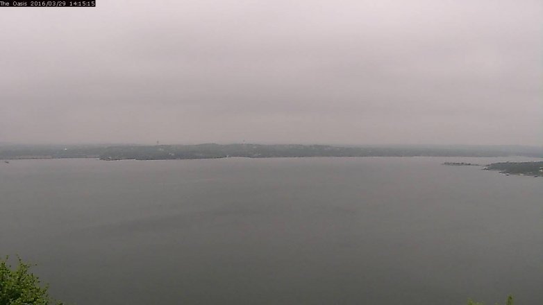 Lake Travis webcam, March 29, 2016 1:20 PM CT