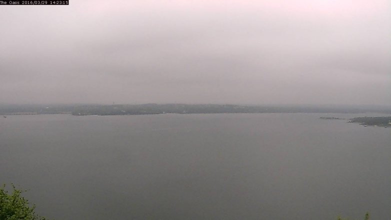 Lake Travis webcam, March 29, 2016 1:30 PM CT