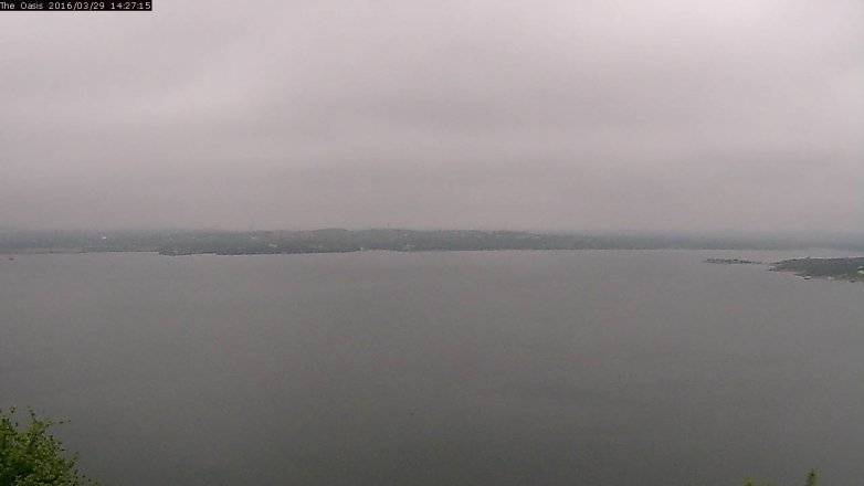 Lake Travis webcam, March 29, 2016 1:35 PM CT