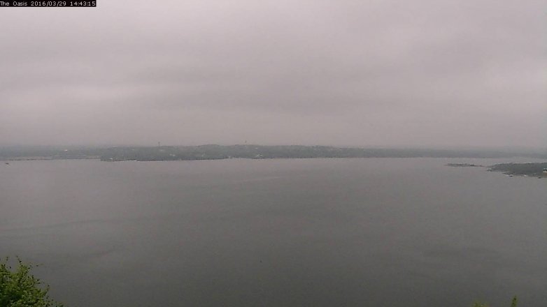 Lake Travis webcam, March 29, 2016 1:50 PM CT