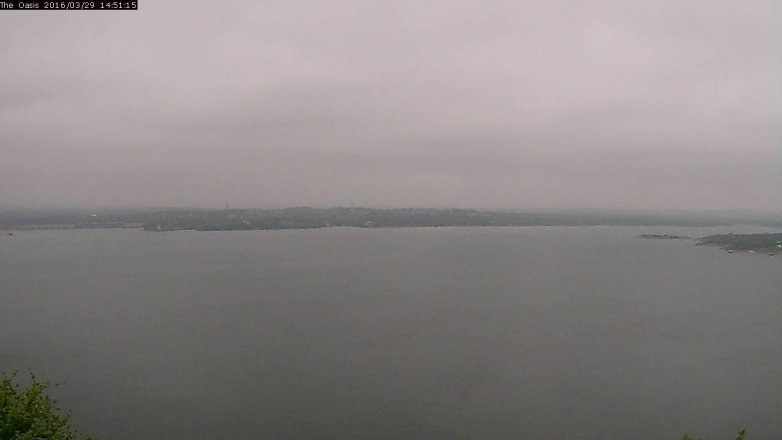 Lake Travis webcam, March 29, 2016 1:55 PM CT