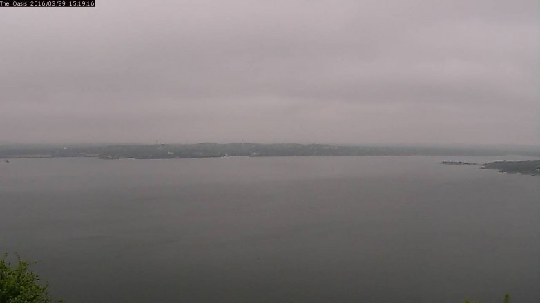 Lake Travis webcam, March 29, 2016 2:25 PM CT