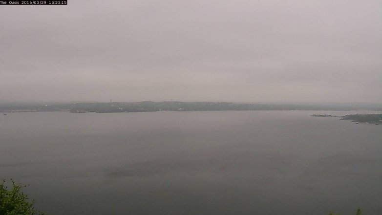 Lake Travis webcam, March 29, 2016 2:30 PM CT