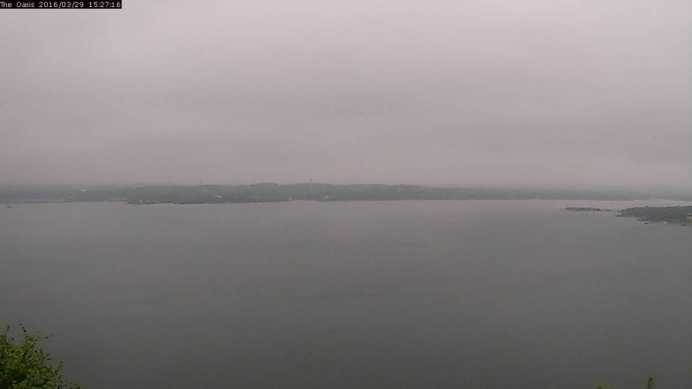 Lake Travis webcam, March 29, 2016 2:35 PM CT