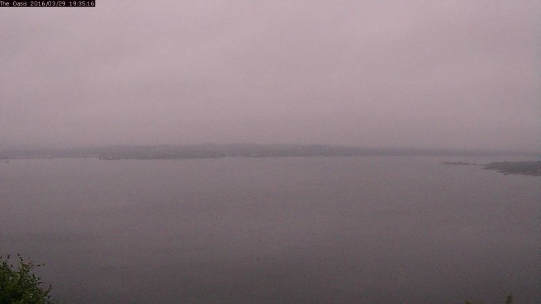 Lake Travis webcam, March 29, 2016 6:40 PM CT