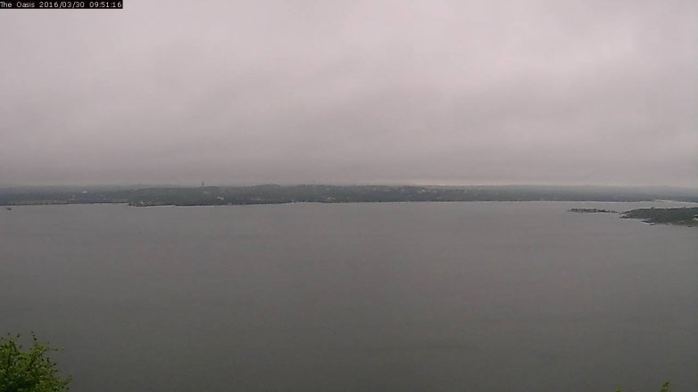 Lake Travis webcam, March 30, 2016 9:00 AM CT