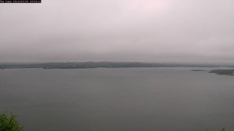 Lake Travis webcam, March 30, 2016 9:05 AM CT