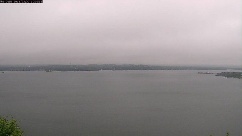 Lake Travis webcam, March 30, 2016 9:10 AM CT