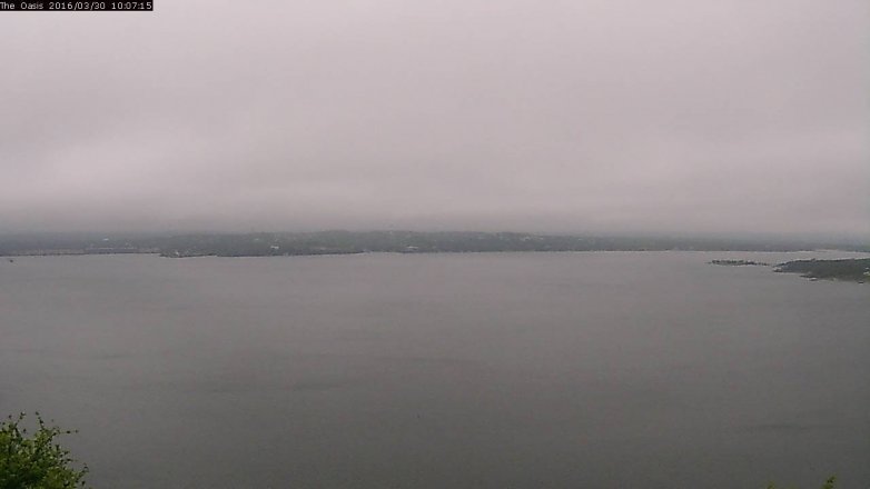 Lake Travis webcam, March 30, 2016 9:15 AM CT