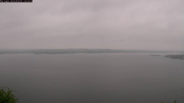 Lake Travis webcam, March 30, 2016 11:25 AM CT
