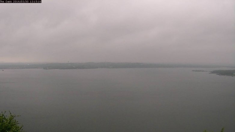 Lake Travis webcam, March 30, 2016 12:20 PM CT