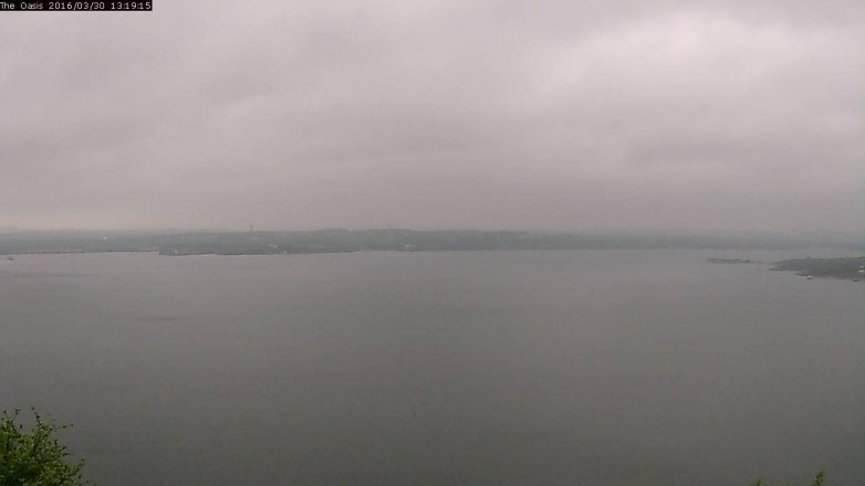 Lake Travis webcam, March 30, 2016 12:25 PM CT