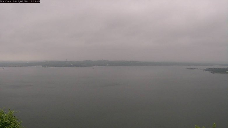 Lake Travis webcam, March 30, 2016 12:35 PM CT
