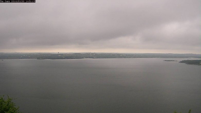 Lake Travis webcam, March 30, 2016 2:00 PM CT